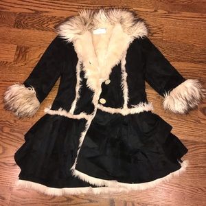 Girls fur coat